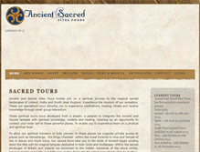 Tablet Screenshot of ancientsacredsitestours.com